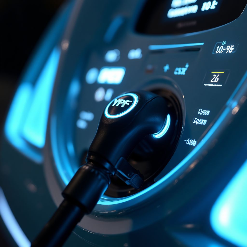 Bomba de combustible Infinia de YPF con diseño futurista